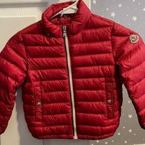 Boy moncler jacket (red)